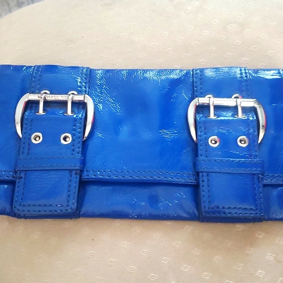 Michael Kors Blue Clutch - Picture 1 of 7